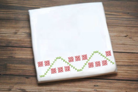 Abstract Red Green Shape