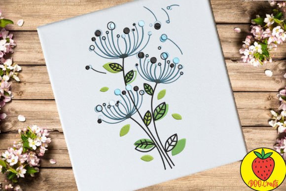 Blue Flower Doodle