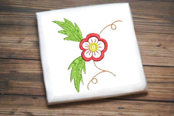 Cute Red Flower Leaves