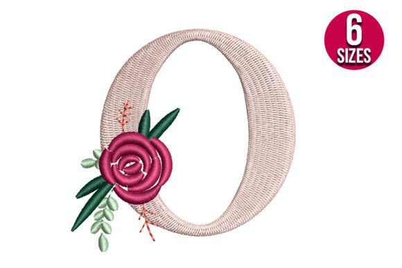 Floral Alphabet O Letter