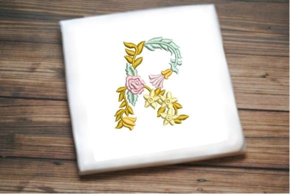 Letter R in Beautiful Flower
