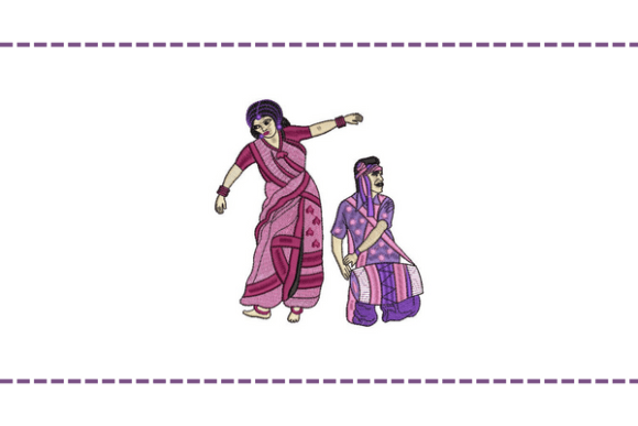 People Embroidery Design