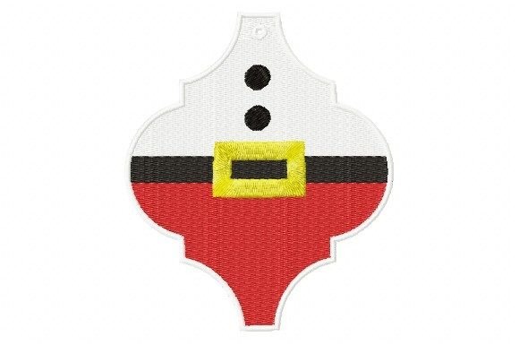 Santa Claus Key Fob Arabesque Ornament